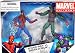 Search : Marvel Universe Year 2009 EXCLUSIVE 2 Pack 4 Inch Tall Action Figure Set - SPIDER-MAN with Web String vs. GREEN GOBLIN with Glider and Pumpkin Bomb