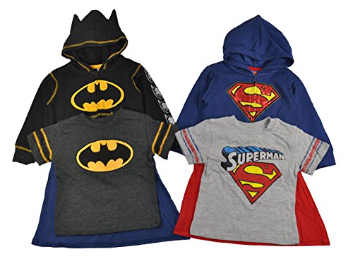 Batman Vs Superman Little Boys Hoodie T-shirt & Cape 3pc Set