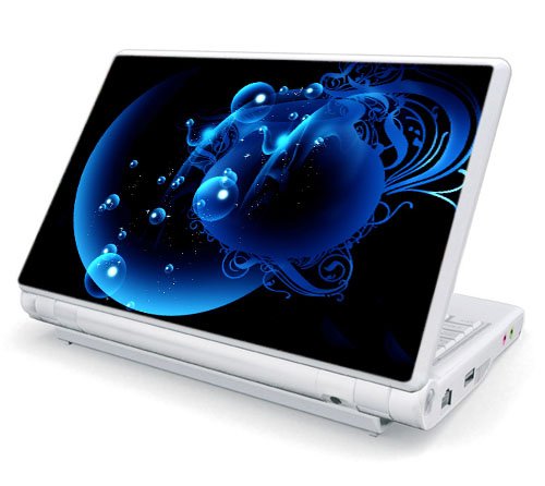 Dell Mini 1010, 1010v Netbook Decal Skin - Blue Potion