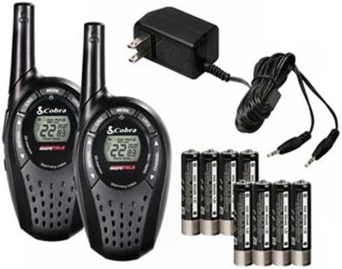 COBRA CXT235 MicroTalk 20 Mile FRS/GMRS Walkie Talkie 2-Way Radios + 2 Headsets