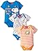Peanuts Baby Boys' Newborn Snoopy 3 Pack Bodysuit