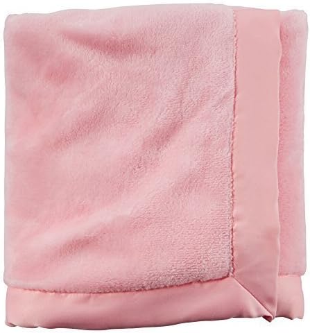 Carters Soft Pink Blanket Supersoft / Matte Satin