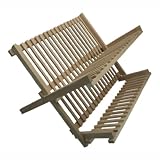 Wood Folding Plate Rack