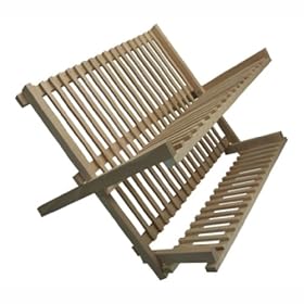 Wood Folding Plate Rack