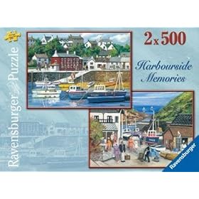 Ravensburger Harbourside Memories 2 x 500 piece jigsaw puzzle