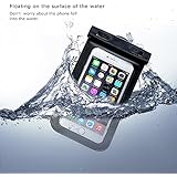 KINGCOOL(TM) Universal Waterproof Case Bag Pouch for Apple iPhone 6, 6 Plus, 5S 5C 5 4S, Samsung Galaxy S5, S4, S3, S6, Samsung Note 4 / 3 / 2 / 1, HTC One M8, M7, LG G2, G3, Nexus 5, 4,- Also fits other Smartphone(Black)