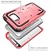 Galaxy S6 Active Case, [Heave Duty] **Slim Protection** i-Blason Armorbox [Dual Layer] Hybrid Full-body Protective Case with Front Cover and Built-in Screen Protector / Impact Resistant Bumpers Cover for Samsung Galaxy S6 Active 2015 Release **Does Not Fit Regular Galaxy S6** (Pink)
