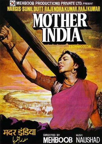Posters: Bollywood Poster - Mother India (36 x 24 inches)