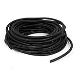 uxcell　コルゲートチューブ　電気コンジットパイプ　プラスチック　ブラック　BWG 15 M　10mm内径