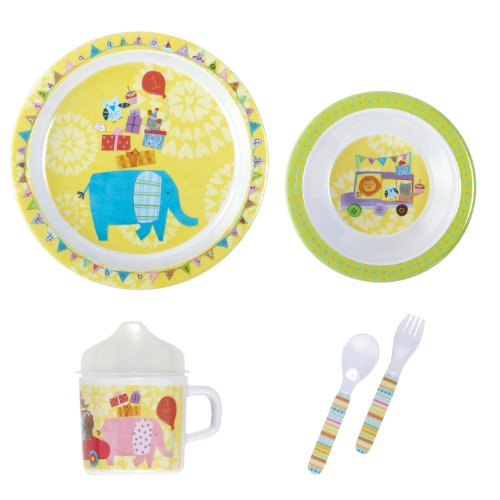 C.R. Gibson Melamine Partyware Set, First Birthday