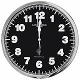 Large Modern Radio Controlled Wall Clock By LC Design