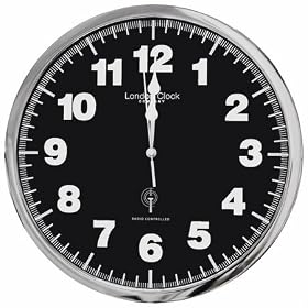 Large Modern Radio Controlled Wall Clock By LC Design