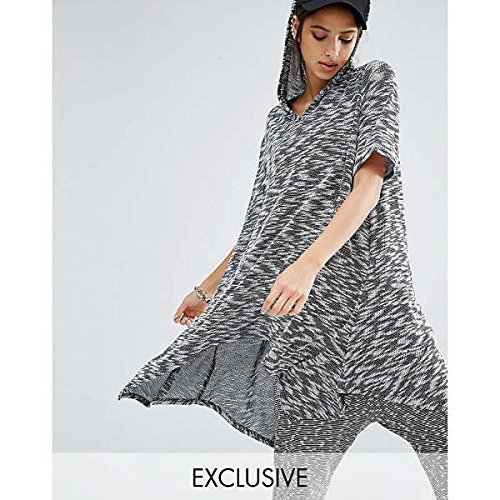 ボーンズ アウター パーカ＆スウェット Bones Longline Hooded Jumper With Short Slategrey [並行輸入品]