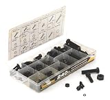 Tradespro 836345 Black SAE Nut and Bolt Assortment, 240-Piece