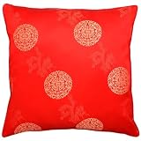 Review AsiaEXP  / Decorative Handmade Silky Red Cushion Cover / Pillow Sham - Chinese Lotus Flower & Dragon Design