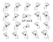 RayLineDo® 3D Nail Art Tips Stickers False Nail Design Manicure Decals Nail Art Water Nail Art Decal/Tattoo/Sticker