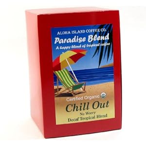 Aloha Island Coffee Company Chill Out, No Worry Decaf, 24-Count Organic Coffee Pods by Aloha Island Coffee Company