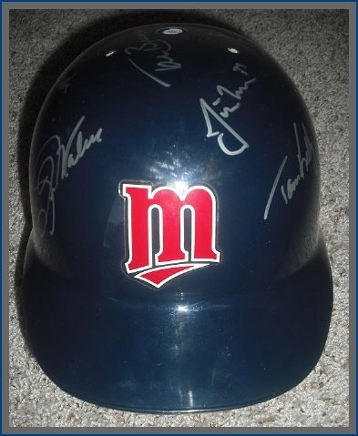 Minnesota Twins Legends Autographed/Hand Signed Batting Helmet