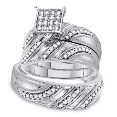 Cheap Girls Jewelry 0.43CT DIAMOND FAHION TRIO SET For Sale