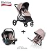 Britax B-Dual Double Baby Pushchair PLUS 2nd Seat & SHRII Car Seat (Desert Sand)