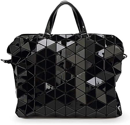 Top Fashion BAOBAO issey woman Large handbags miyake brand Shoulder Bags design briefcase (Black)