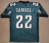 Asante Samuel Autographed/Hand Signed Philadelphia Eagles Reebok Green Home Jersey
