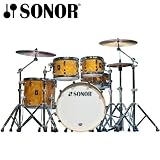 Sonor Newport Beech Matte Walnut Vaneer 4-Piece Shell Pack