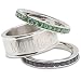 Seattle Mariners Logo Crystal Stacked Ring Set