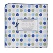 SwaddleDesigns Ultimate Receiving Blanket - Navy Dots and Stars