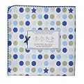 SwaddleDesigns Ultimate Receiving Blanket - Navy Dots and Stars