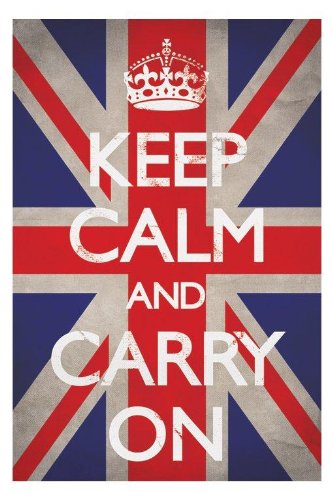 Keep Calm And Carry On – (Union Jack) – Maxi Poster – 61 cm x 91.5 cm