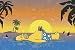 The Simpsons Poster Homer "Sunset" - Poster Großformat von The Simpsons - alle Infos