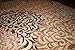 Feraghan/New City Contemporary Modern Floral Flowers Area Rug, 4' x 6', Brown/Beige