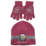 Disney Princess Knit Hat and Glove Set-Pink W20S25E