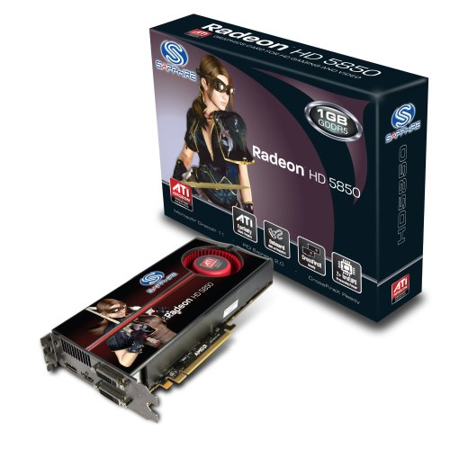 Sapphire ATI Radeon HD5850 Grafikkarte (PCI-e, 1GB GDDR5 Speicher, DVI-I / HDMI, 1 GPU) Full Retail