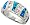 14K White Gold Rhodium Plated Sterling Silver Wedding & Engagement Ring Sterling Silver, Synthetic Opal Inlay Band in, w/ Brilliant Cut CZ stone Accents For Women 10MM ( Size 6 to 9) Size 6
