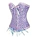 AZONT Women's Emboridery Corset Bustier Waist Trainer Cincher Body Shaper Vest