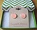 Summerfield Collection Silver-tone Faux Druzy Stone Stud Earrings 12mm (Peach Pink)