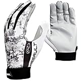 Ultra-Grip Football Receiver Running Back Gloves WHITE/BLACK AS