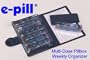 8 Doses per Day Pillbox Organizer (No Alarm). Weekly ePill Organizer (Pill Identification). Eight doses per Day x Seven Day Pill Box System.