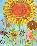 Oopsy Daisy You Are My Sunshine Stretched Canvas Art by Carter Carpin, 24 by 30-Inch