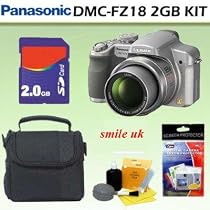 Panasonic Lumix DMC-FZ18 (Silver) 8.1MP Digital Camera + 2GB ACCESSORY KIT