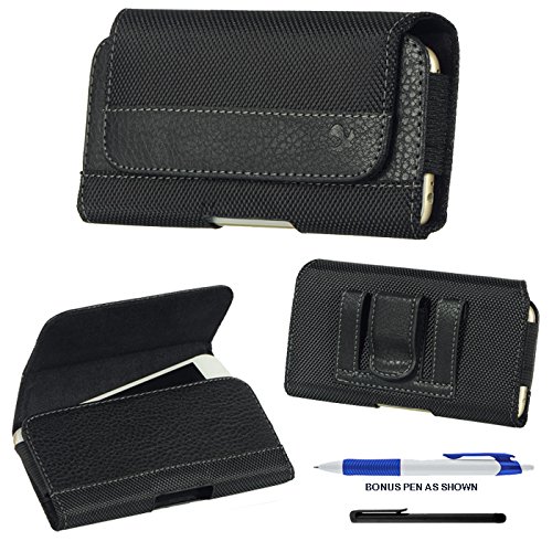 Premium Design Horizontal Belt Clip Magnetic Closing Flap Side Holster Pouch Case for iPhone 6 (4.7 inch) + A Bonus 4