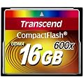 Transcend - TS16GCF600 - Carte compact flash - 16 Go - Vitesse 600 x