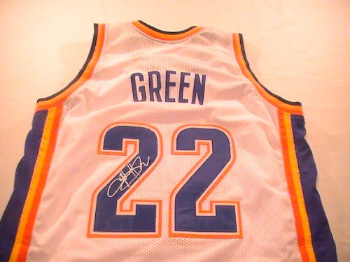 JEFF GREEN SIGNED AUTOGRAPHED OKC THUNDER JERSEY W/ HOLOGRAM + COA