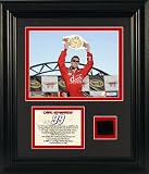 Carl Edwards - UAW-Dodge 400 - Framed 6x8 Photograph with Race-Winning Tire Piece