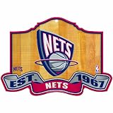 NBA New Jersey Nets 11-by-17 inch Established Wood Sign