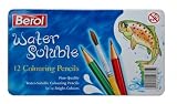 12 Berol Water Soluble Colouring Pencils