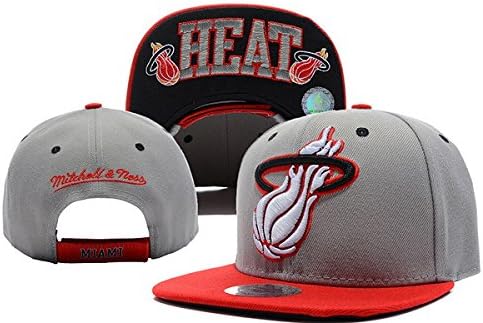 Unisex Adjustable Hip Hop Fans Support Hats Snapback Baseball Caps (Miami Heat 1#)