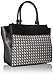 Nine West Gleam Team LG Satchel Bag, Black/Neutral/Multi, One Size